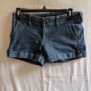Denim shorts by Sneak Peek. Size M, gently used.